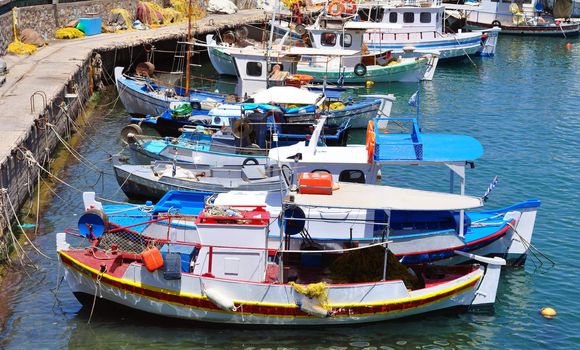 Fishing boats. Port of Heraklion, Crete, Greece