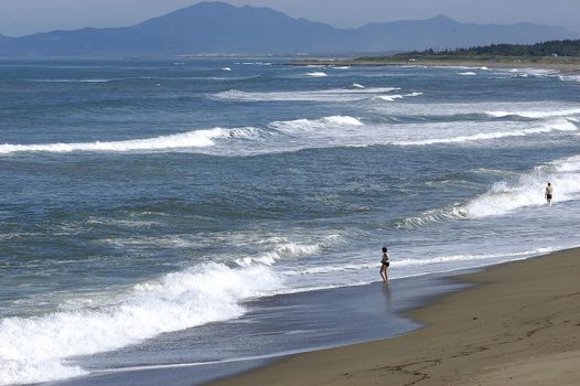 Sea landscape, sea of Okhotsk                                