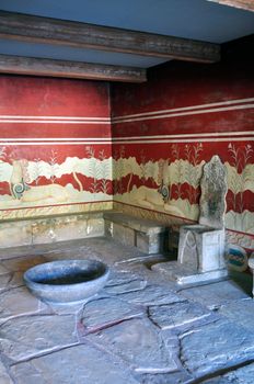 Ancient ruins: Knossos Palace in Crete, Greece