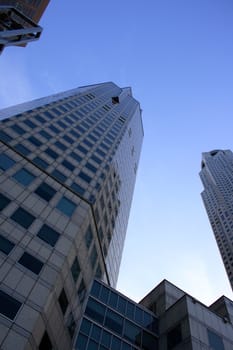 High floor commercial building in the central business district of Singapore 