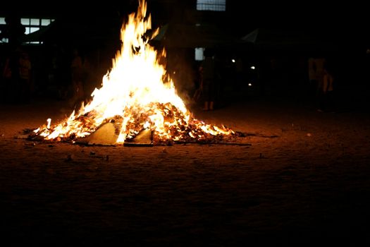 camfire bonfire at school burning books with copy space