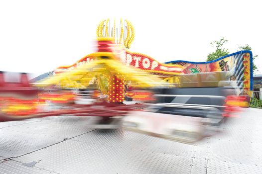 Carusel spinning around at the tivoli