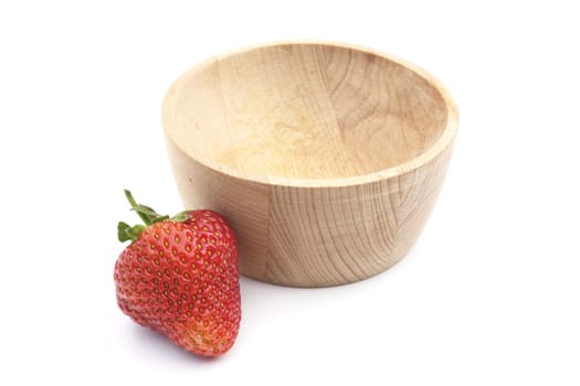 strawberry on the white background 