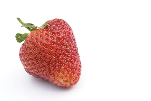 strawberry on the white background 