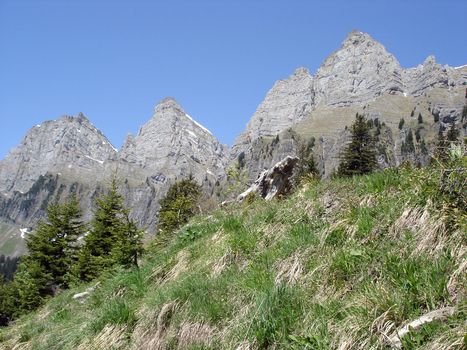 Tooth-like Ridge Of Churfirsten Massif (Canton Of St. Gallen, Switzerland)