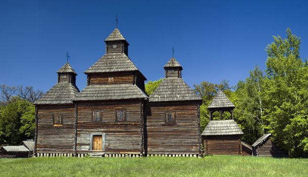 Wooden church, 19 century Kiev Ukraine