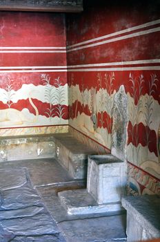 Ancient ruins: Knossos Palace in Crete, Greece