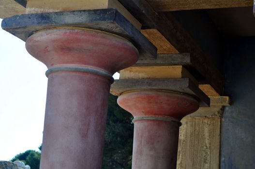 Ancient ruins: Knossos Palace in Crete, Greece