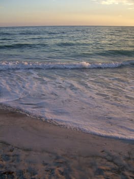  seashore at sunset