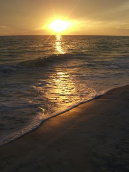  sun setting over the gulf of Mexico