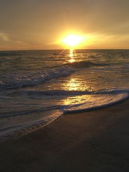  sun setting over the gulf of Mexico
