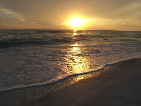  sun setting over the gulf of Mexico