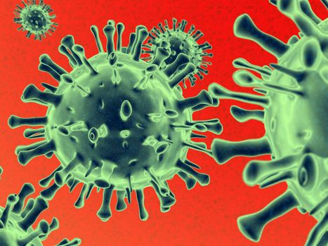 3d image of viruses