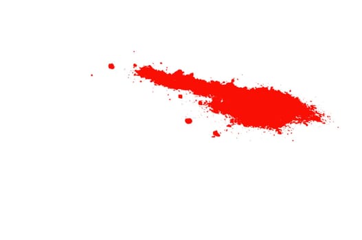 A splatter of ink splashes across a white background.