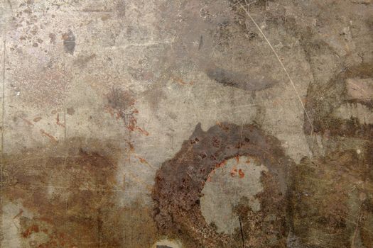 abstract background from a piece of weathered old metal with rust 