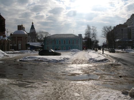 City is located on the shore river small Kokshaga (the left tributary of the Volga). To 1919 city was called Tsarevokokshaysk, in the period from 1919 through 1927 - Krasnokokshaysk .