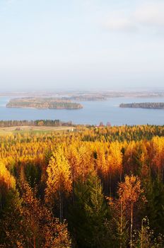 Autumn landscape from V�is�l�nm�ki, Finland