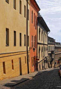 Bednarska Street in Old Town district in Warsaw