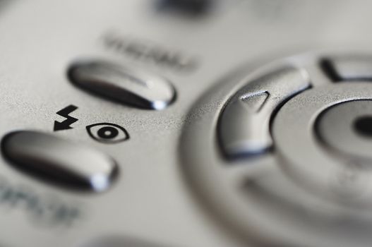 Camera function buttons closeup