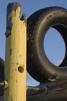 Close up of jungle gym park