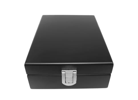 Black box isolated on white background