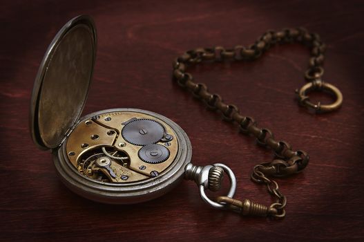 Opened pocket-watch