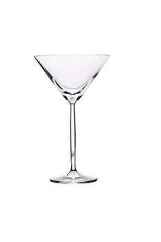 Isolated cocktail glass with clipping path on white background