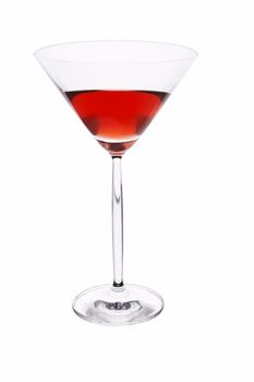 Isolated red cocktail.
