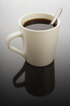 Coffee cup on white background