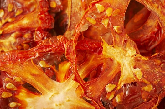 Close up of a dried tomato
