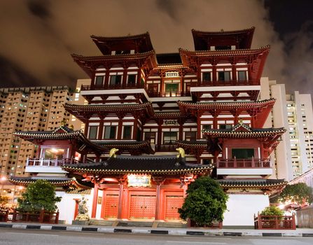 Buddha Tooth Relic Temple in Singapore China town