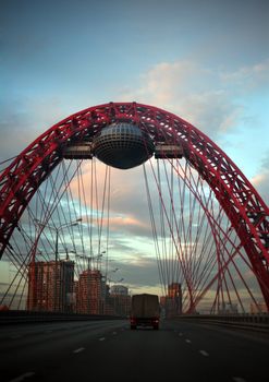 Viewing platform and restaurant in Moscow
