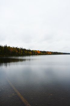 Autumn landscape from Lapland, Finland