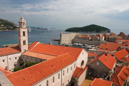 Beautiful view at Dubrovnik Old Town in Croatia