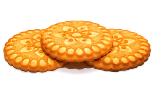 photo of the cookies on white background
