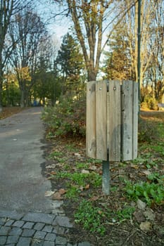 Dustbin in the park