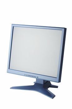 blue isolated 19" lcd on white background