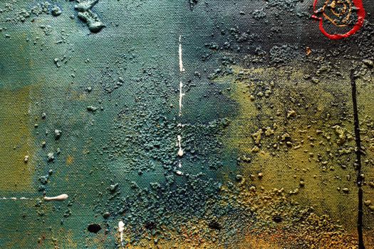 Abstract multi-coloured background drawn by oil paints