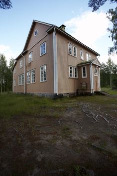 Old school building middle of the forest