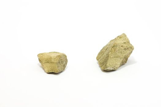 Stones on white background