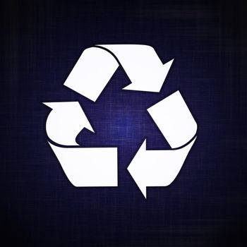 Recycle Logo in high resolution blue digital