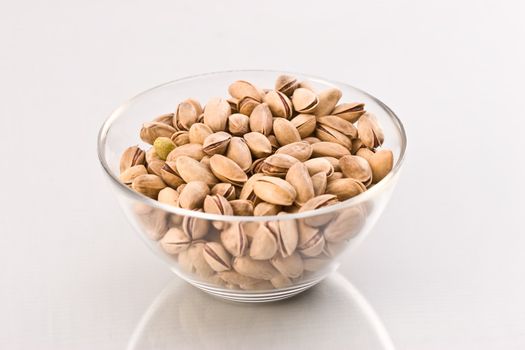 food serias: full bowl with pistachio nuts
