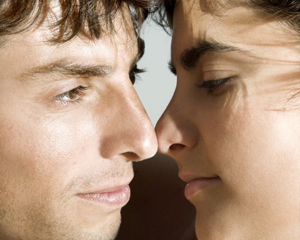 Portait of a young couple in outdoor