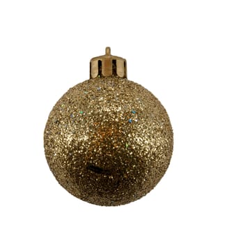 picture of golden toy for the christmas tree