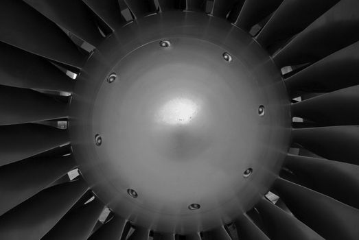 The central hub of a turbine engine, a powerful symbol of industry, technology and progress
