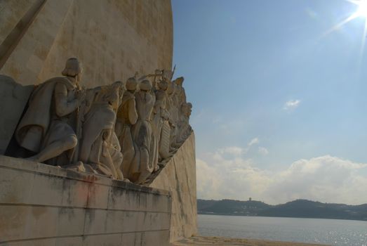 The Discoveries Monument in Lisbon, Portugal