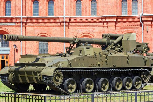 Self-propelled installation of Russian army