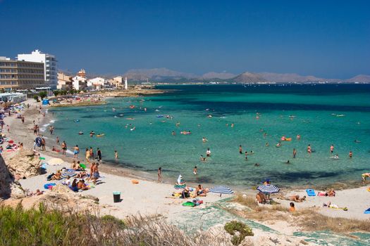 beach with people