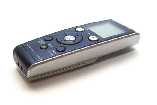 photo of the voice recorder on white background
