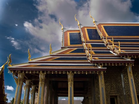 temple in the Grand palace area in Bangkok, Thailand